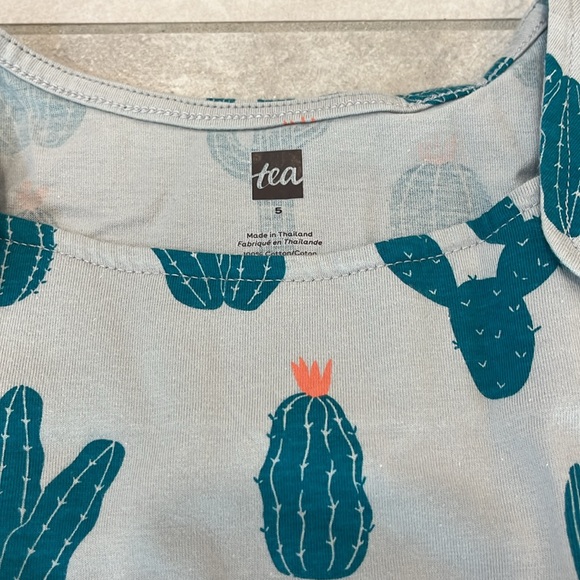 NWT Tea Collection Girls Cactus Button Dress - Picture 3 of 5